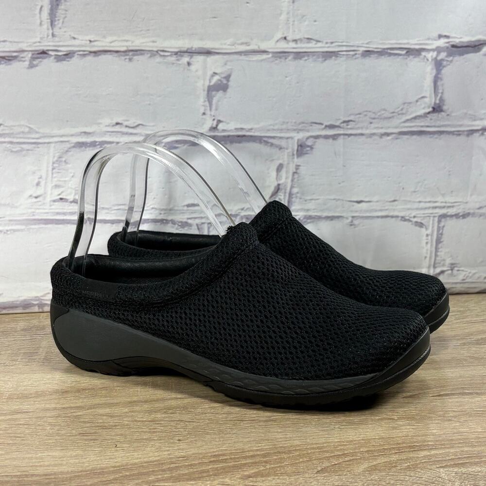 Merrell Encore Q2 Breeze Slip On Shoes Women's Size 8.5 Black Comfort Mesh Clogs